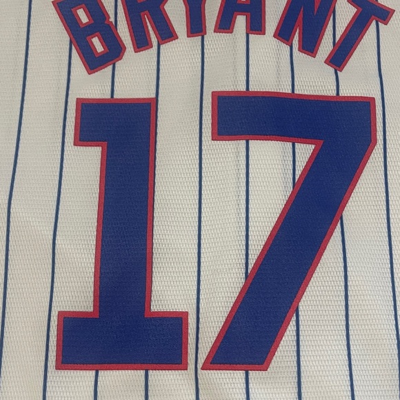 Majestic White and Blue Cubs Jersey Chris Bryant #17 - Picture 12 of 13
